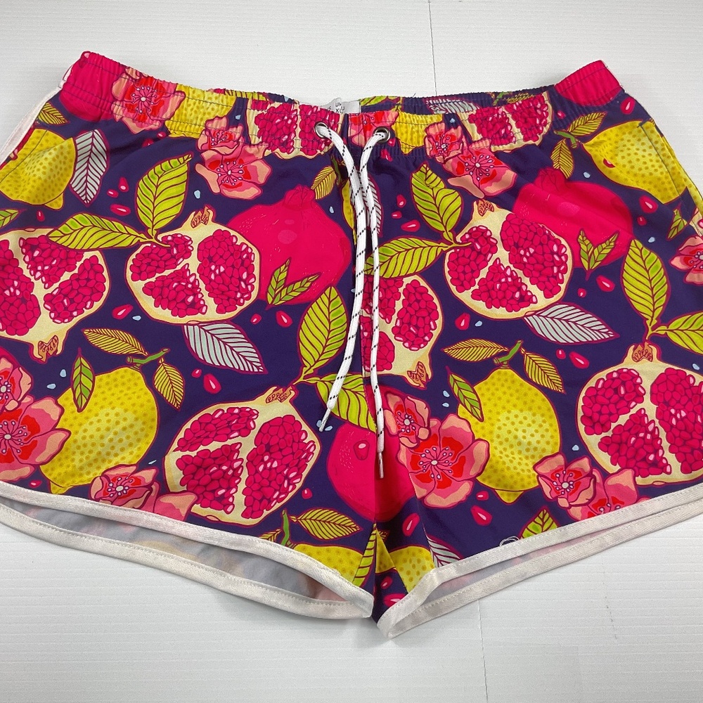 Lemon and pomegranate women's shorts size XL with pockets Summer Shorts